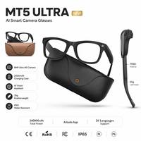 Gafas Inteligentes MT5 Ultra AI con Cámara de 8MP, Estuche de Carga, WiFi6, Llamadas por BT, Traducción en Tiempo Real, Resistentes al Agua IP65, Gafas Deportivas
