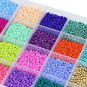 24 Color Glass Seed <b>Beads</b> <b>Kits</b> DIY <b>Bracelet</b> <b>Making</b> <b>Kit</b> Necklace Accessories Puzzle <b>Bead</b> Material Jewelry <b>Making</b> - Product Image 3