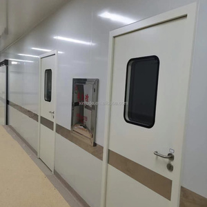 דלתות פנים מודרניות מנירוסטה לחדרי חולים בבתי חולים, בעלות תכונות למניעת אש והפחתת רעשים, מתאימות לשימוש בדירות ובתי מלון. - Product Image 3
