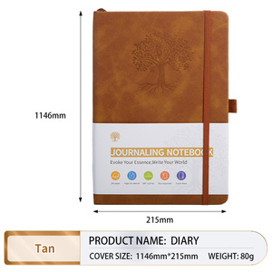 Cuaderno A5A6 de PU con Tapa Dura, Banda Elástica, Alta Calidad, Diario de Registro Administrativo Escolar, Personalizable con Logotipo Empresarial, Regalo Empresarial - Product Image 2