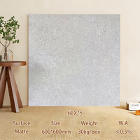 Carrelage en céramique moderne antidérapant, imperméable, finition mate, épaisseur 10 mm, 600x600 mm, avec bord rectifié, couleur gris tempête