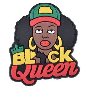 2025 nuevo diseño Black History Clog Shoe Charm venta al por mayor Black Queen Shoe Charms para Clog Black Teacher Magic Shoe Charm para Clog - Product Image 3