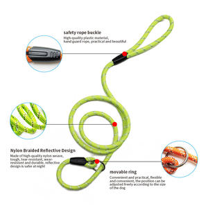समायोज्य नायलॉन चिंतनशील पर्ची लीड पालतू पालतू कुत्ते के लिए रस्सी कस्टम कुत्ते पट्टा - Product Image 4