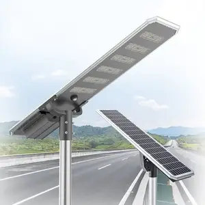 Новый Открытый водонепроницаемый 60 Вт 80 Вт 100 Вт 120 Вт интегрированный все в одном светодиодный уличный свет на солнечной батарее