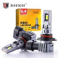 Faros LED para Auto 2025 de Alta Potencia 8000lm L4 H1 H7 H11 9005 Canbus con Ventilador, Luz Alta y Baja, Sistema de Iluminación de Bajo Precio para Autos