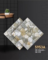 Carreaux de sol en céramique 30x30cm de l'usine chinoise en gros avec texture aspect galets pour cours extérieures OEM / ODM