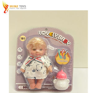 Poupées en vinyle bon marché en gros 2025, poupées en tissu avec biberon et sucette, poupées douces pour bébés, cadeau d'anniversaire unisexe, jouet câlin à tenir - Product Image 3