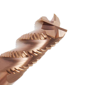 Fresa de desbaste de 4 flautas de carburo sólido TYJM, brocas de enrutador <span class=keywords><strong>CNC</strong></span> personalizables con radio de esquina rugosa, soporte ODM y OEM - Product Image 1