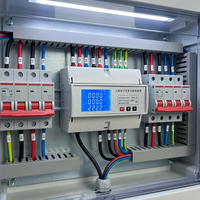 Compteur d'énergie triphasé sur rail DIN Ydkz KGW2050 10A, connexion directe, classe 1, RS485 Modbus RTU, moniteur de puissance multifonction LED