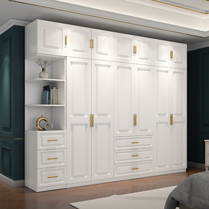 Armario Minimalista Ensamblado de 5-6 <span class=keywords><strong>Puertas</strong></span>, Mueble de Almacenamiento Grande para Dormitorio, Organizador de Ropa que Ahorra Espacio - Product Image 2