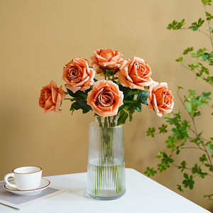 Rose artificielle Ruilisi, branche unique, 30cm-190cm, fleur en soie blanche, décoration de mariage, accessoire de décoration pour la maison - Product Image 3