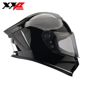 Casco de Motocicleta Integral ABS Motocross Negro Brillante con Doble Visera XXP DRAKEN S Racing de Liberación Rápida NUEVO DOT/ECE/CCC - Product Image 1