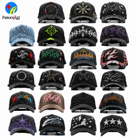 Casquette de baseball sportive G5 personnalisée à 5 panneaux en daim brodé avec motifs Dobby et lettres, en tissu courant, réglable, unisexe pour adulte