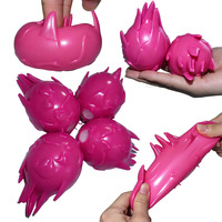 Mini-balle anti-stress en pâte à rebond lent, saveur fruit du dragon, jouet à presser TPR transfrontalier, emballage en boîte, pour jeunes fabricants