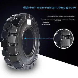 Шина цельнолитая 28x9-15 для вилочного погрузчика, запчасти для электрических погрузчиков 1500 кг, 3 тонны, резиновая, навесное оборудование для погрузчиков, пневматические аксессуары 28x9-15 - Product Image 2