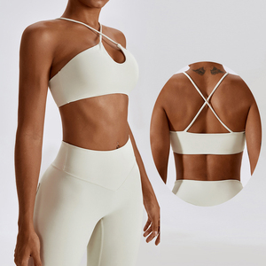 Sujetador Deportivo con Tirantes Cruzados al por Mayor, Ropa Deportiva Acolchada para Mujer, Top de Yoga para Gimnasio, Sujetadores Deportivos de Secado Rápido para Correr - Product Image 4