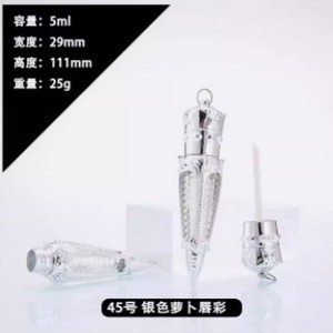 5ml Empty Golden Carrot <b>Lip</b> Gloss Tube Liquid Cosmetic Packaging Customizable Wholesale In Stock - Product Image 4