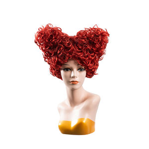 ANXIN Fabricantes Venta al por mayor Nuevas pelucas de Cosplay inspiradas en Alicia en el país de las maravillas y la reina roja - Product Image 1