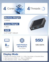 Mini PC pare-feu 4LAN Celeron Quad Core, routeur pare-feu Intel I226-V, 4 ports LAN 2,5 Gb, AES-NI |   PfSense/OPNsense WIFI/4G LTE en option