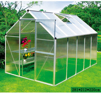 Serre agricole à simple travée en acier galvanisé à chaud, grande taille, monocouche PE, écologique, haute qualité, à prix abordable pour jardin