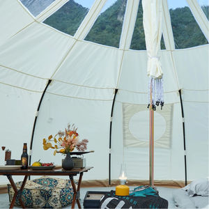 Açık Hava Lüks Su Damlası Lotus Moğol <span class=keywords><strong>Yurt</strong></span> Çadırı-Büyük Çok Kişilik Yağmur Geçirmez Rüzgar Geçirmez Kalınlaştırılmış Otel Kamp Çadırı 5m - Product Image 4