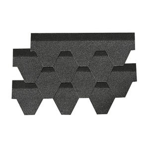 Durable Fiberglass Shingles <strong>Square</strong> Customized Colors <strong>Roofing</strong> 100cm Length Stone Chip Coated Modern Heat Resistant School - Product Image 3