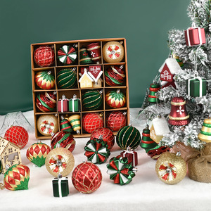 Durable usando precio bajo impermeable BOLA DE Navidad decoración conjunto plástico árbol de Navidad decoraciones - Product Image 1