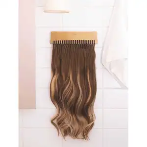 Hot Koop Custom Logo Salon Wall Mounted Gold Metalen Pruik Plank Haar Stand Rack Display Haarverlenging Houder