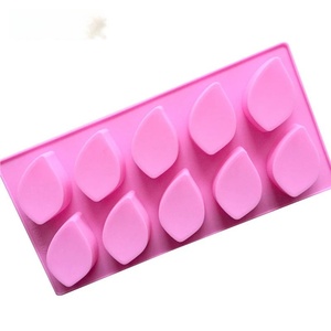 10-Cavity Leaf-Shaped Silicone Mold Disposable Easy-to-Clean In-Stock Baking Tool Soap/Pudding/Ice Tray Container Plaster Mold - Product Image 6