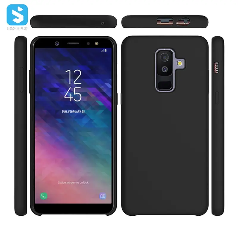 funda de celular Case For Samsung Galaxy A6 PLUS TPU Rubber Silicone Phone Cases Box