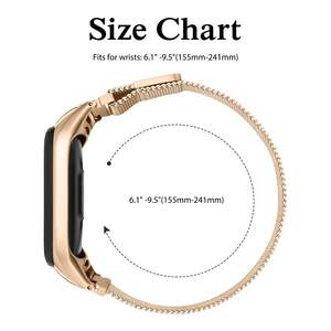 Bracelet en acier inoxydable pour Xiaomi Mi Band 7 6, Correa Mi Band 4, bracelet en métal pour Xiaomi Mi Band 5 3 4 6 7 - Product Image 3