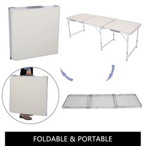 Table pliante fonctionnelle en aluminium pour les espaces domestiques - Product Image 3