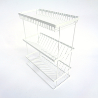 Support de rangement pour comptoir en métal chromé à 3 niveaux Support d'étagère pour panier à épices de cuisine