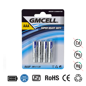 Batería de Alta Resistencia GMCELL, Batería Seca de 1.5v R03p, 1.5v Aaa Aa para Juguetes con Control Remoto, Cámara - Product Image 5