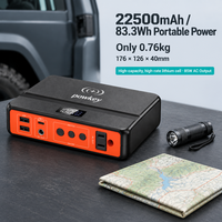 Station d'alimentation portable 83,3 Wh 85 W, alimentation 22500 mAh, entrée AC/DC USB-C, prise intégrée pour le camping, l'alimentation de secours en extérieur