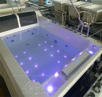 Bain à remous double avec éclairage et commande, chauffage pour bain à remous, utilisation intérieure, piscine à remous, jacuzzi