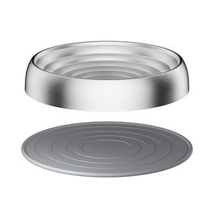 Bols pour animaux de compagnie en acier inoxydable 304 pour chiens de petite et moyenne taille, texture ondulée arrondie, bol pour nourriture et <span class=keywords><strong>eau</strong></span> pour chats et chiens, produits ODM - Product Image 3