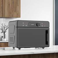 2025 noir 20L écran tactile numérique multifonctionnel Air Fry four micro-ondes sans huile électrique Air chaud friteuse pour usage domestique