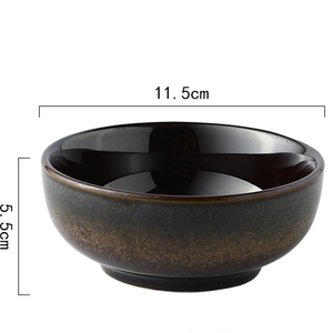 Tazón de cerámica refinada para comedor, azul niebla, exterior mate suave, gran capacidad, apto para alimentos, duradero, para una mesa contemporánea. - Product Image 5
