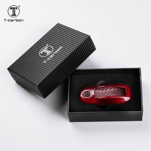 Funda para <span class=keywords><strong>llave</strong></span> de coche de fibra de carbono t-carbon para <span class=keywords><strong>Macan</strong></span> Panamera Keys Interior Auto accesorio de estilo de moda - Product Image 6