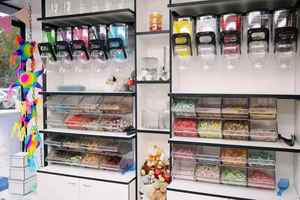 Wandmontierter Schwerkraftspender für Süßigkeiten, Zero-Waste-Lebensmittelspender für Nachfüll-Shops, Schwerkraft-Ausgabestation - Product Image 5