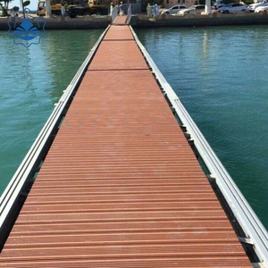 भारी शुल्क एल्यूमीनियम मिश्र धातु पैदल यात्री डॉक रोटेशनल मोल्डिंग स्थिर नाव डॉक्स पोनटोन पुल बिक्री के लिए - Product Image 4