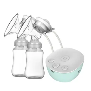 Double tire-lait électrique automatique en silicone sans BPA pour l'alimentation du bébé