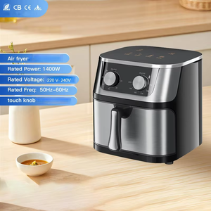 DON FELIZ Friteuse à air numérique sans huile en acier inoxydable 8L, grande capacité, design à panier unique, contrôle numérique, 1400W - Product Image 4