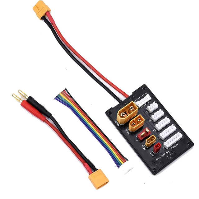 XT30 XT60 XT90 JST T Connector Lipo Battery Charger 2-6S Parallel Charging Board for Imax B6 B6AC IDST Q6 Lite Charger Toy Parts