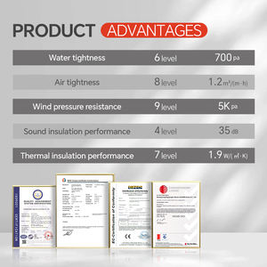 DERCHI NFRC AS2047 أبواب مزدوجة الطي من الألومنيوم للبيع بالجملة باب قابل للطي للتقسيم الخارجي من الزجاج المزدوج للفناء والشرفة حسب الطلب - Product Image 6
