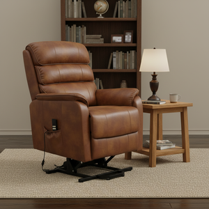 Sillón Reclinable Eléctrico de Cuero Moderno, Muebles para el Hogar, Sillón de Cuero para Sala de Estar, Silla de Oficina Elegante - Product Image 1