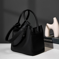 Tas Kulit Asli Buatan Khusus Berkualitas Tinggi Desain Bucket untuk Wanita Bolsos Sacs Pour Femme