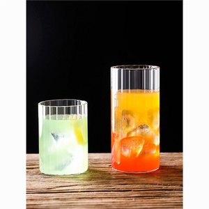 Vasos Altos Rectos Estilo Japonés para Cócteles, para Long Island Iced Tea, Vasos Ultra Largos para Bebidas, Diseño Minimalista Moderno - Product Image 3