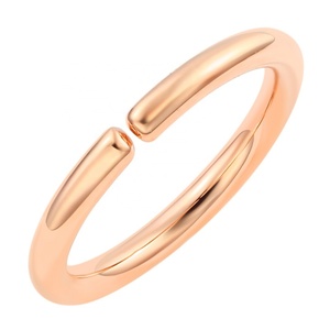 Piercing Stories 18K Oro Sólido Plano Sin Costuras Anillo Piercing Joyería - Product Image 6